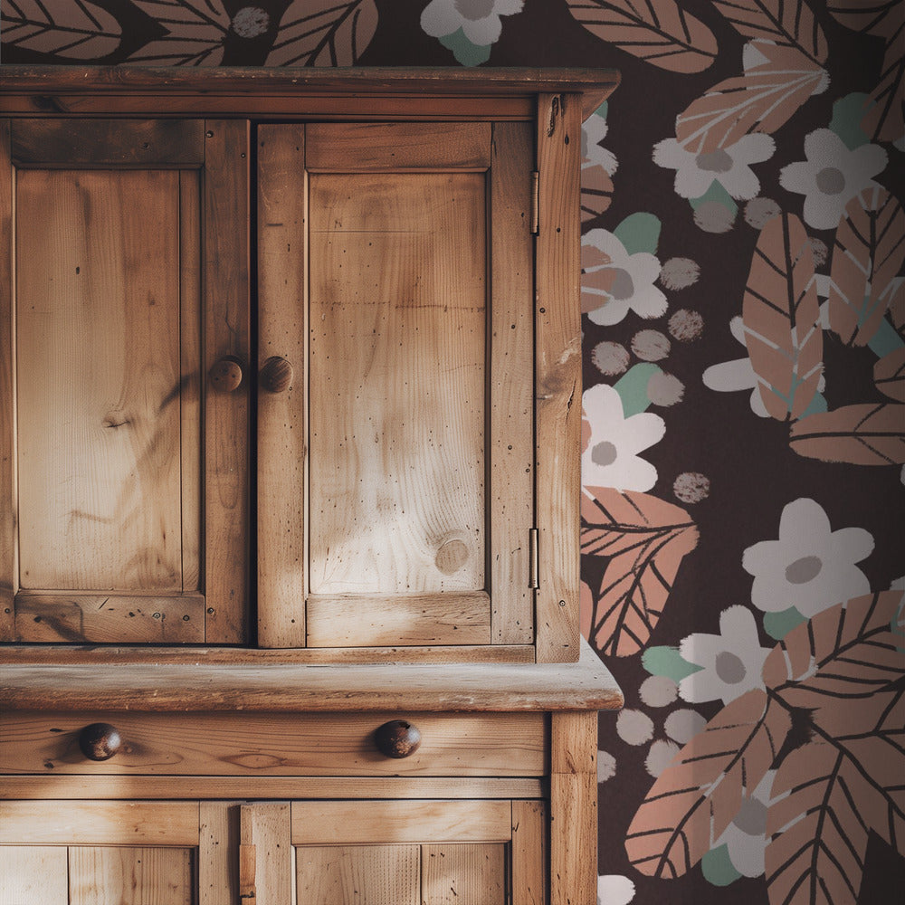 Herfstbloesempatroon | Behang