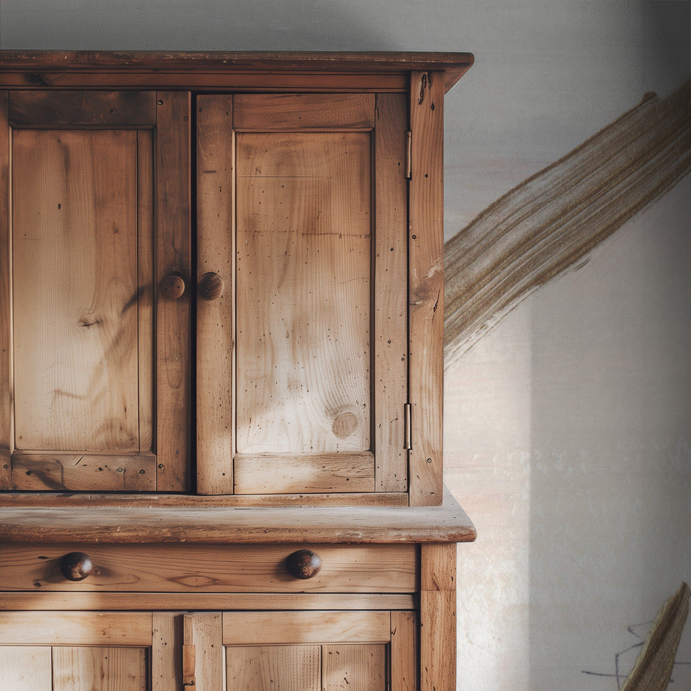 Zachte penseelstreken in aardse tinten | Behang