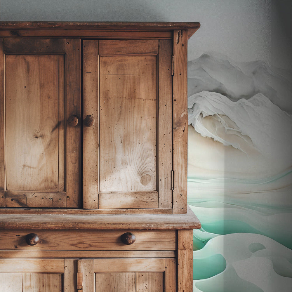 Rustige Alpenstroom | Behang