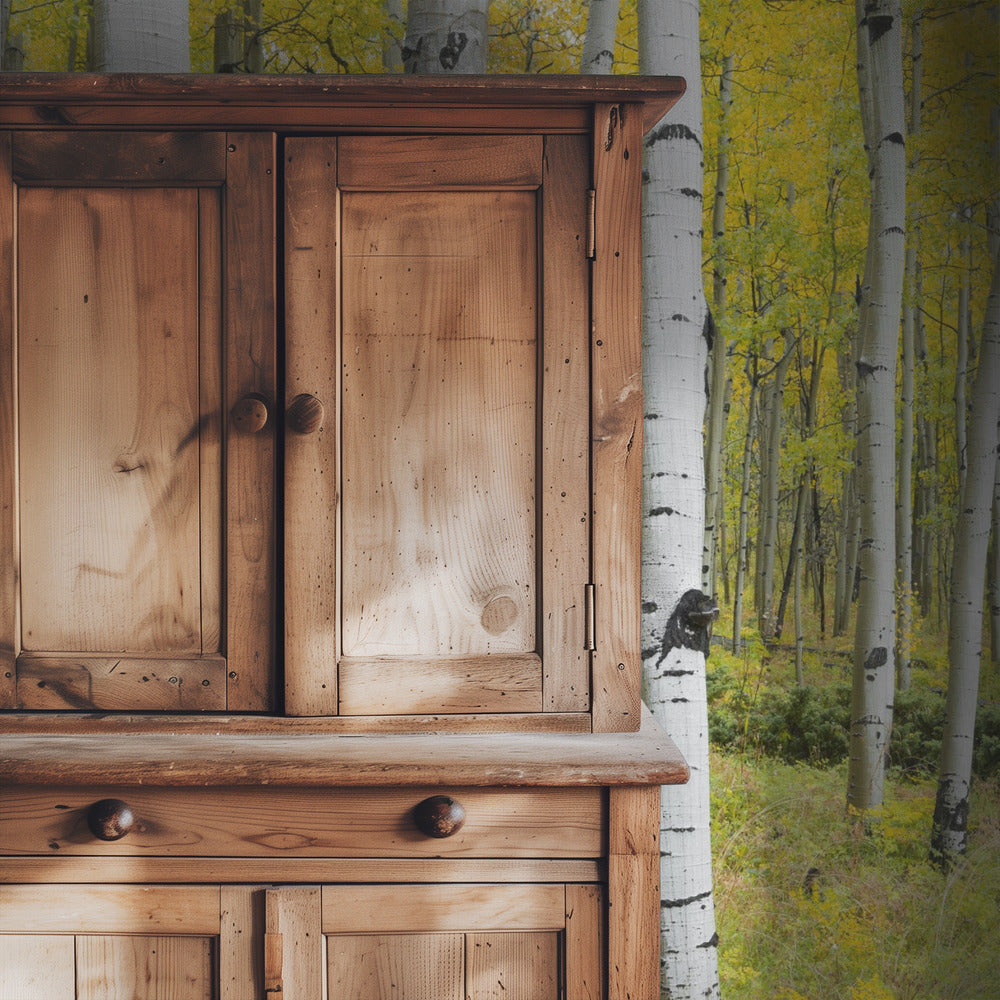 Gele berken | Behang