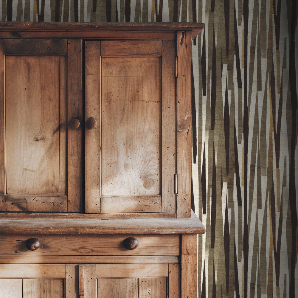 Symmetrische strepen | Behang