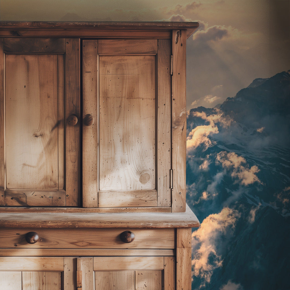 Bewolkte jurk | Behang