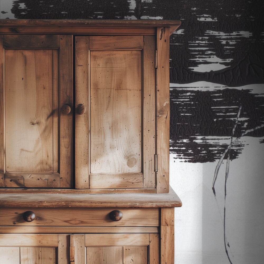 Monochrome fluisteringen | Behang