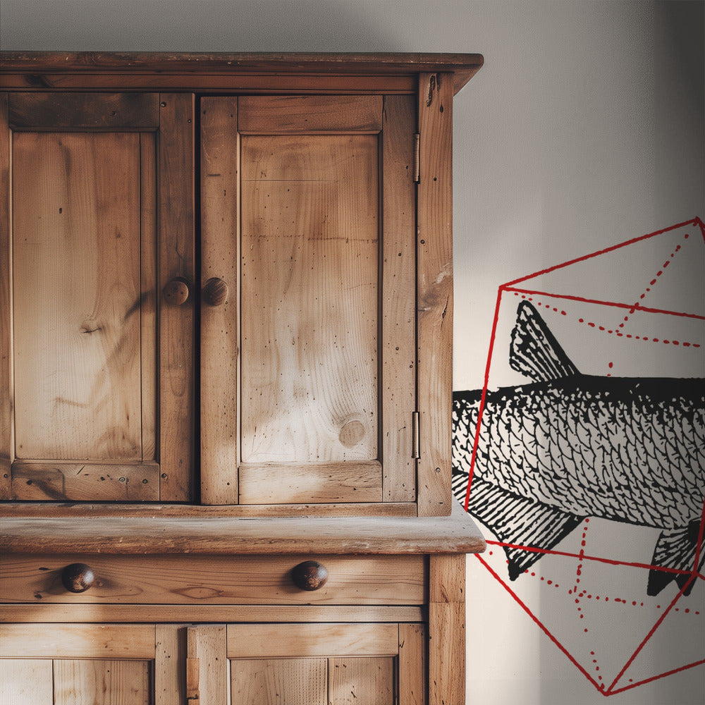 Vis in Geometrie nr. 2 | Behang