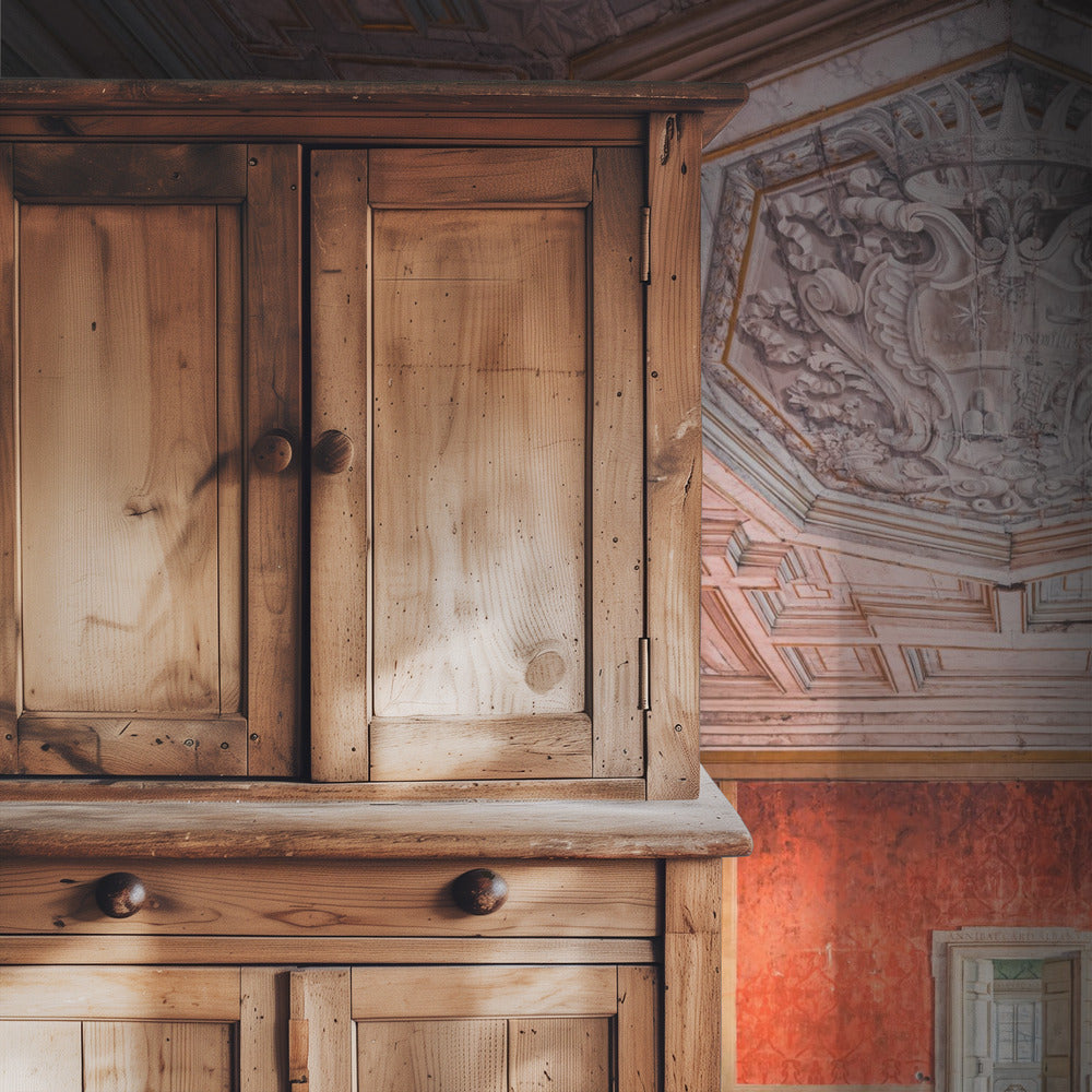 Verlaten Rode Kamer | Behang
