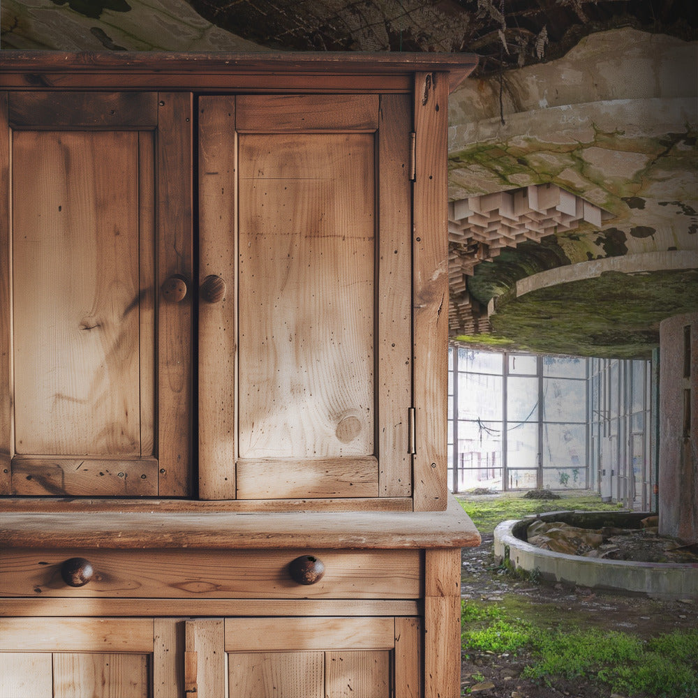 De bar in verval | Behang