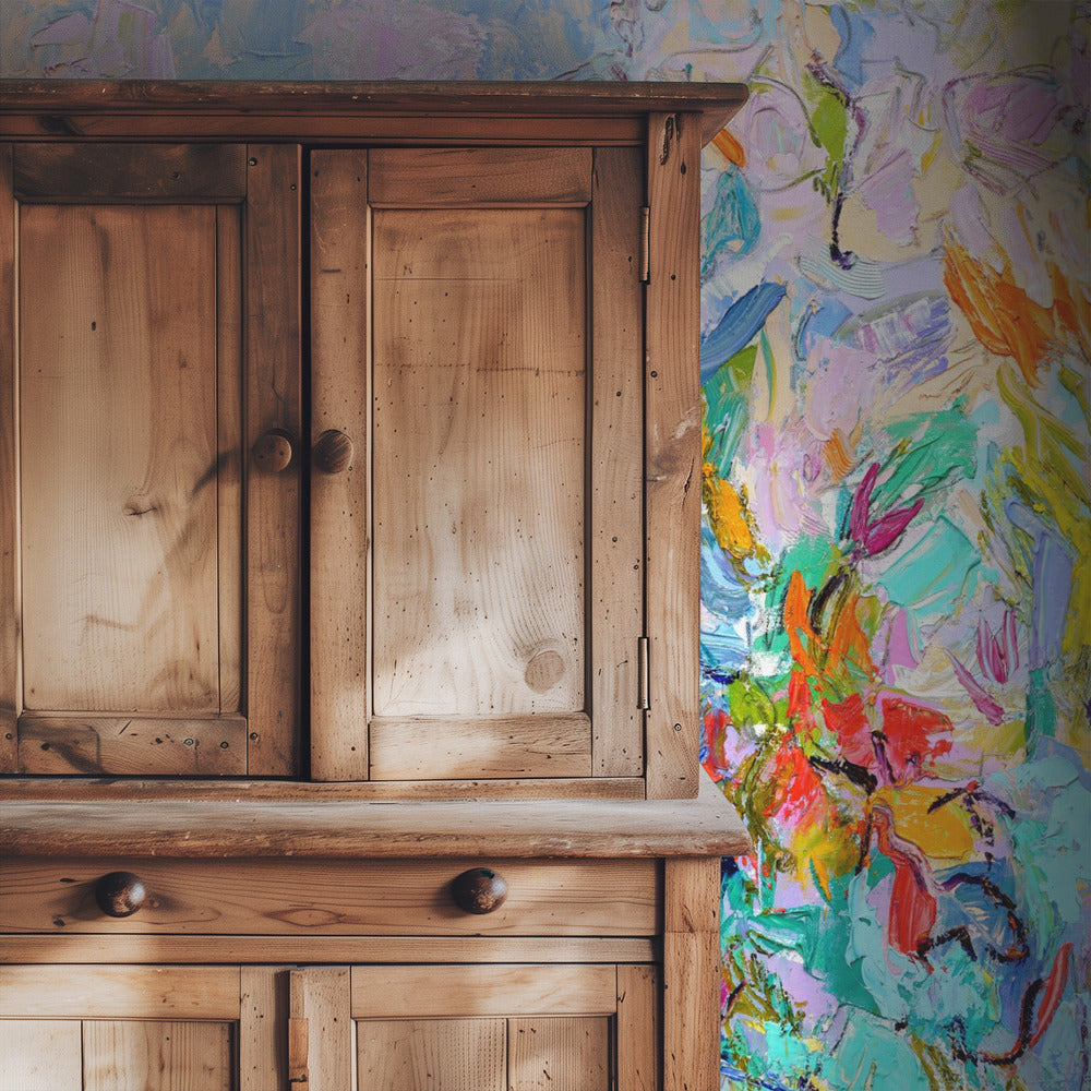 Stralende bloemenharmonie | Behang