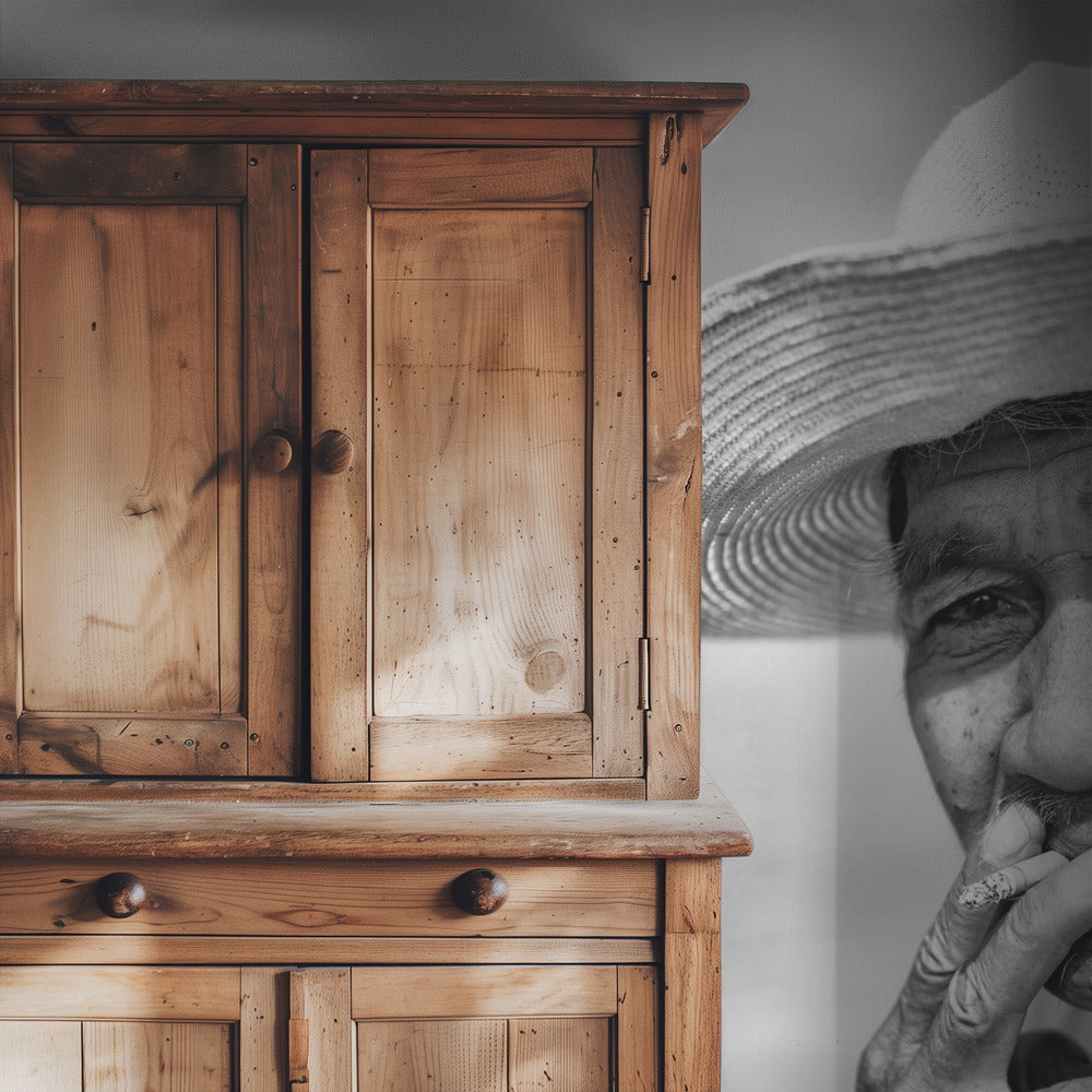 Oude visser | Behang