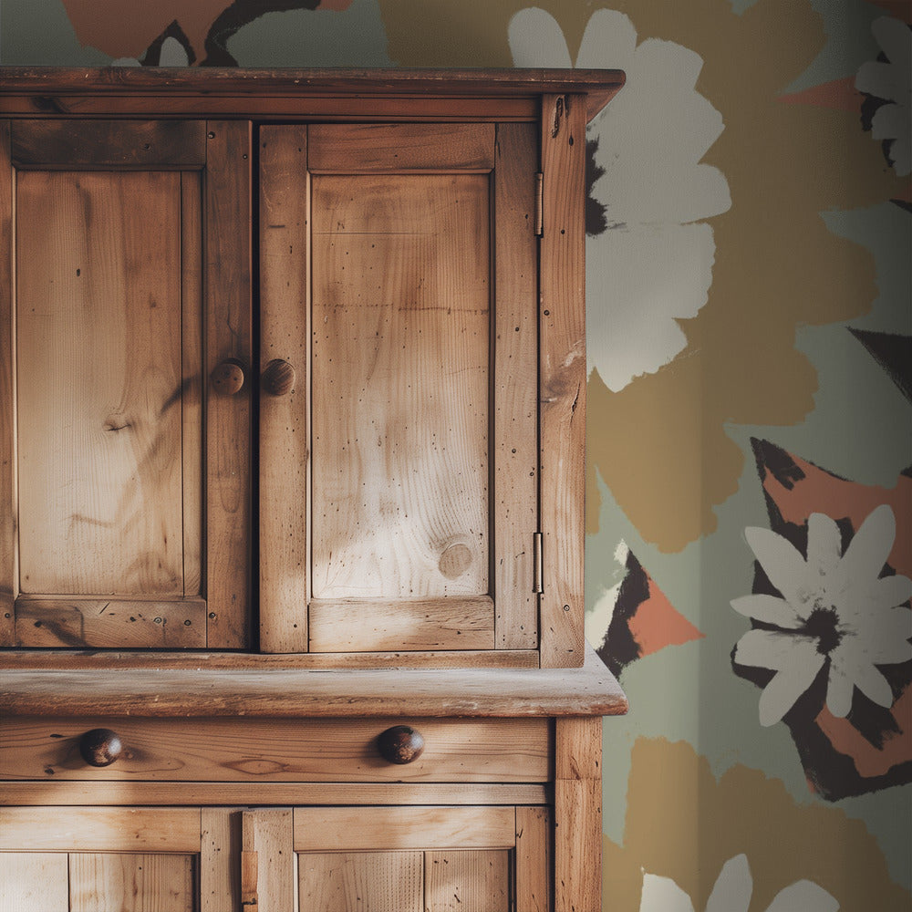 Gedurfde bloemensymfonie | Behang