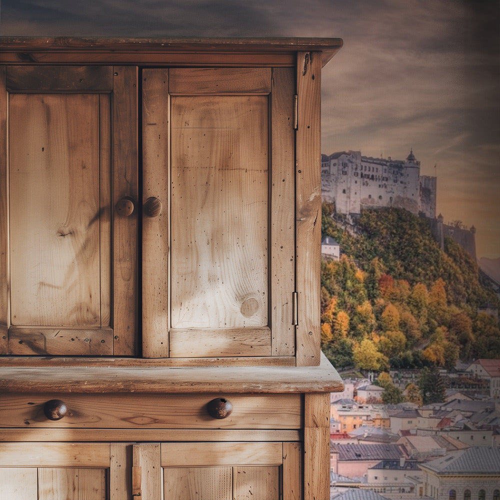 Salzburg in herfstkleuren | Behang