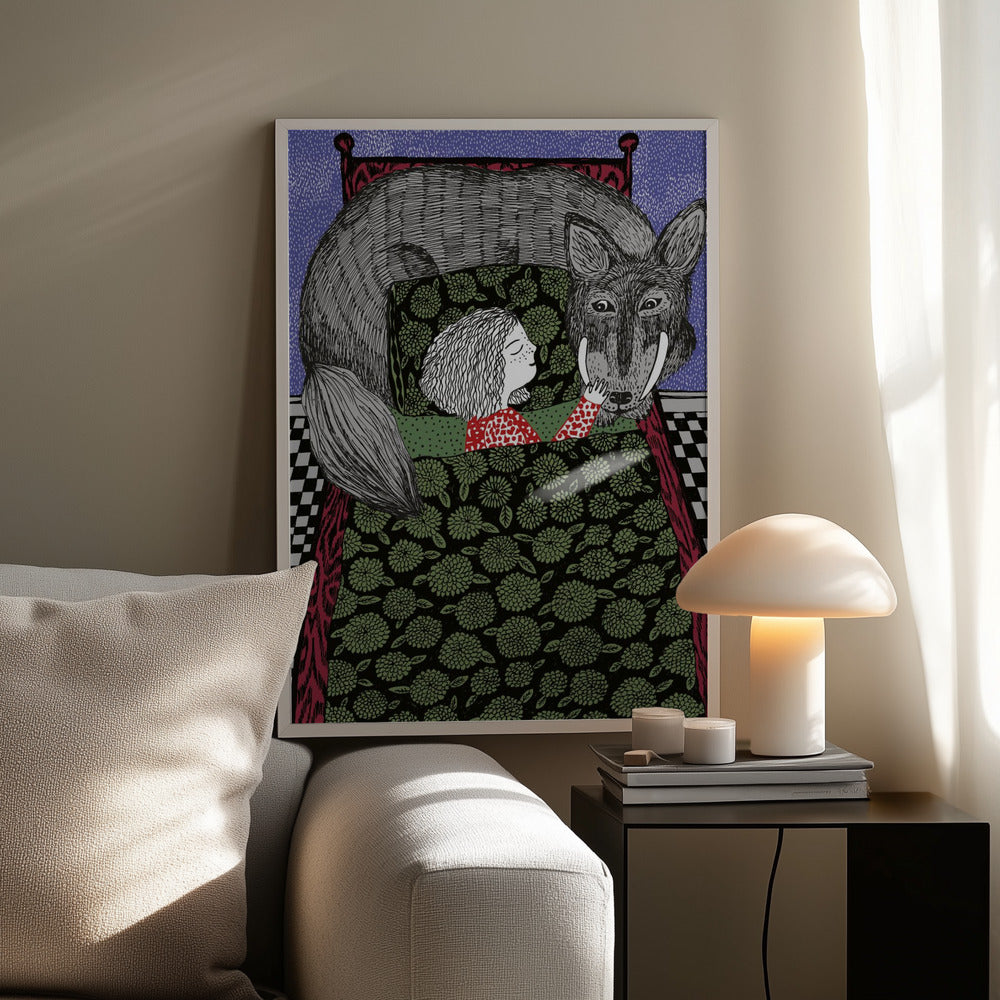 Meisje en Wolf | Poster