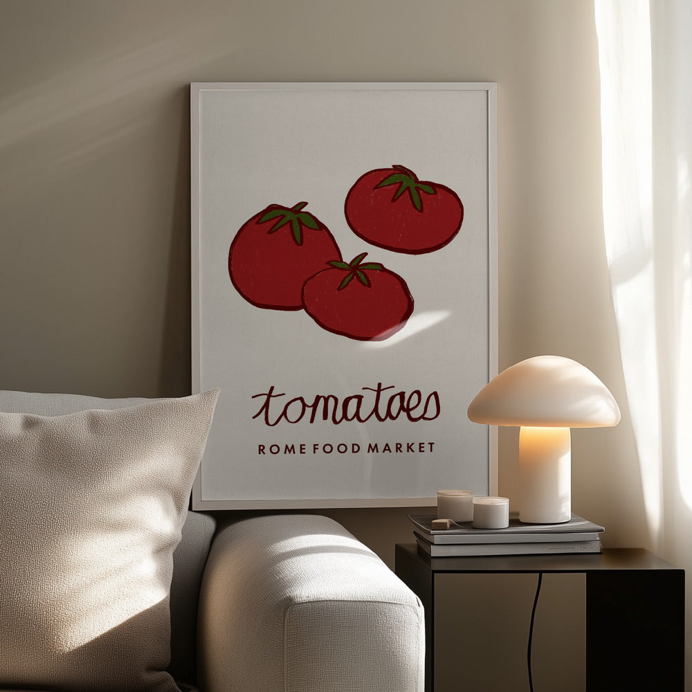 Food Art - Tomatenmarkt Rome | Poster