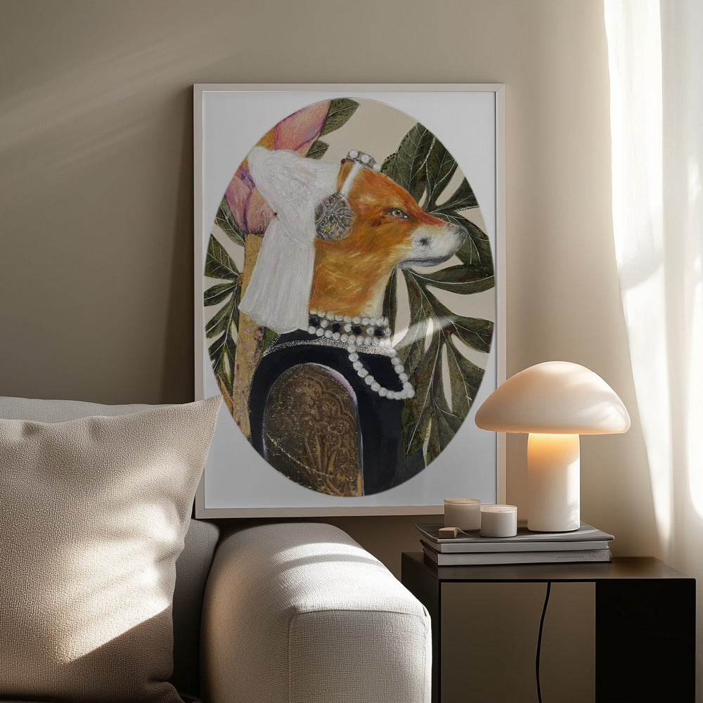 Vos gekleed in renaissancekleding | Poster