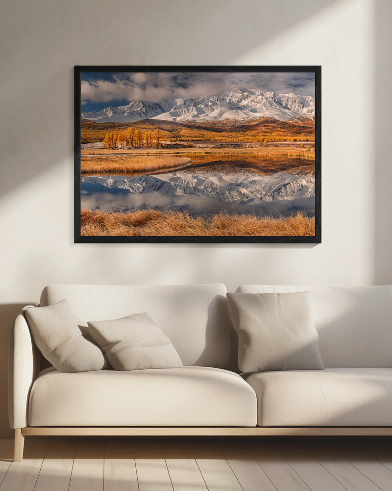 Spiegel voor bergen | Canvas