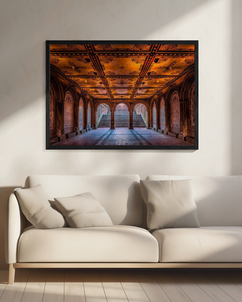 Een wandeling in het park | Canvas
