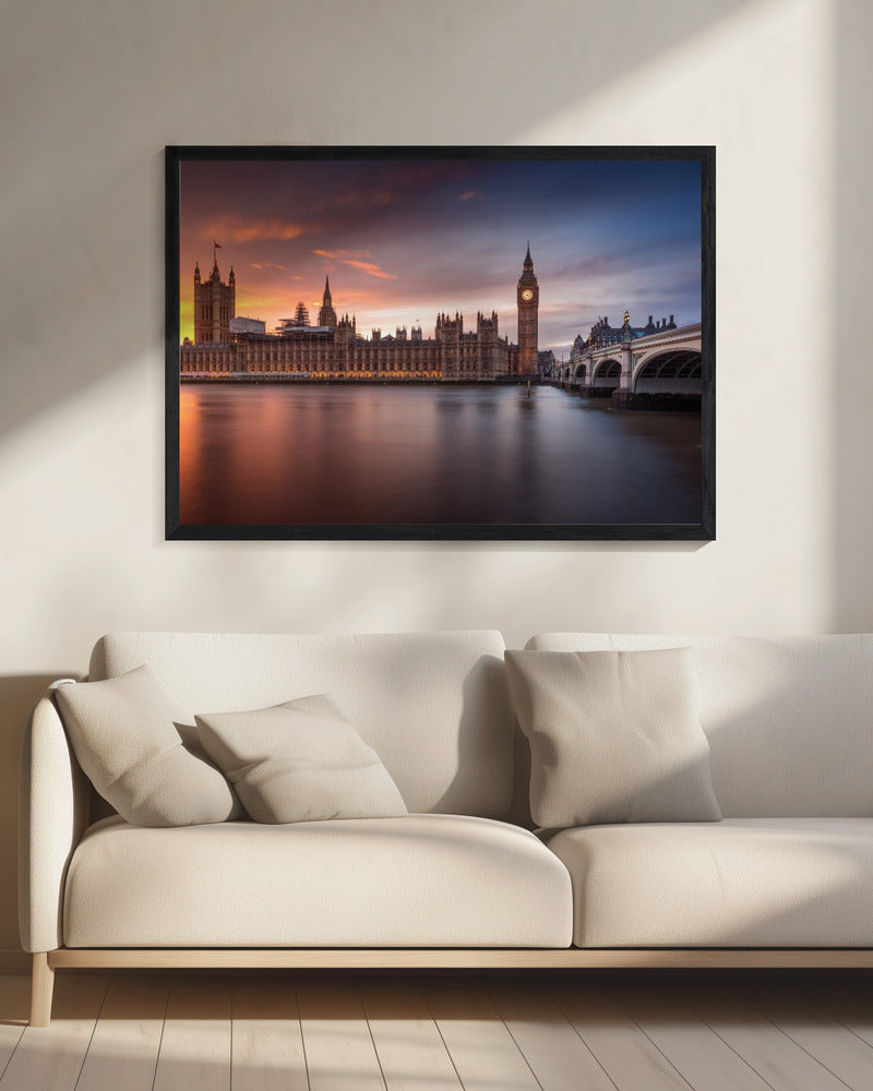 London Palace of Westminster Sunset | Canvas