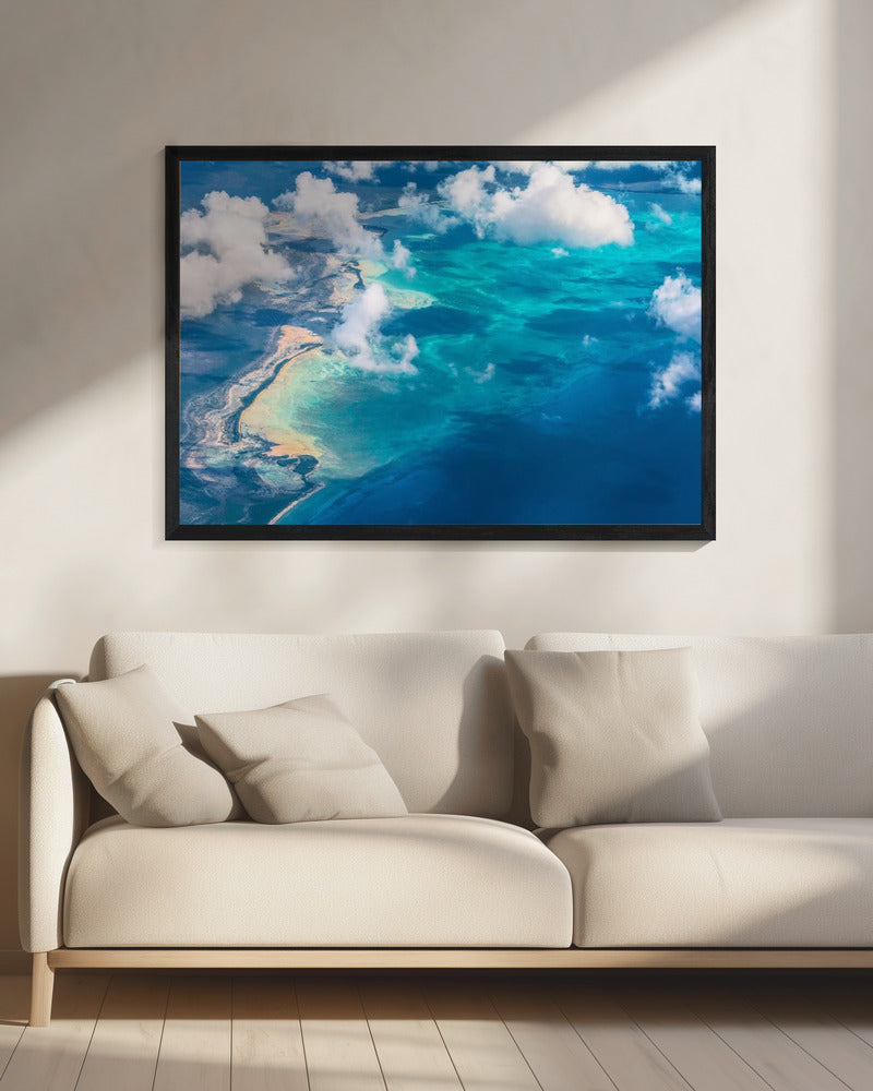 Zandstrand ontmoet oceaan | Canvas
