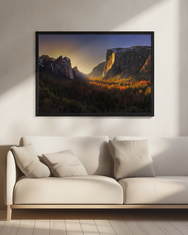 Yosemite Vuurval | Canvas