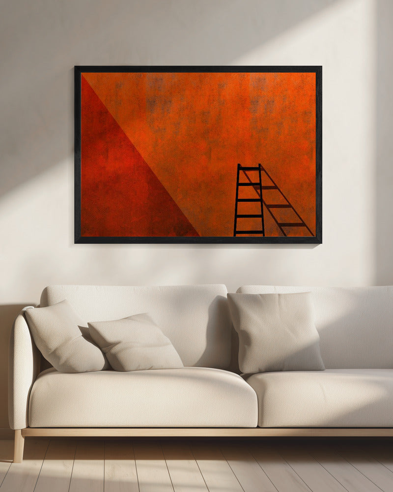Een ladder en zijn schaduw | Canvas