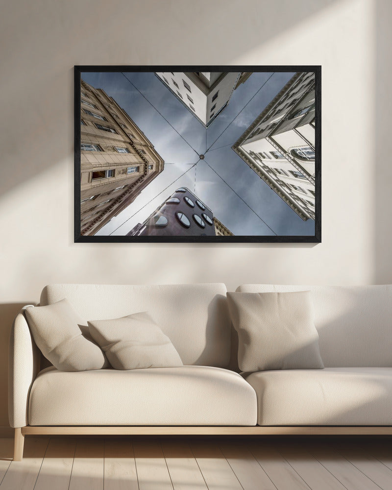 Waar straten de lucht ontmoeten | Canvas