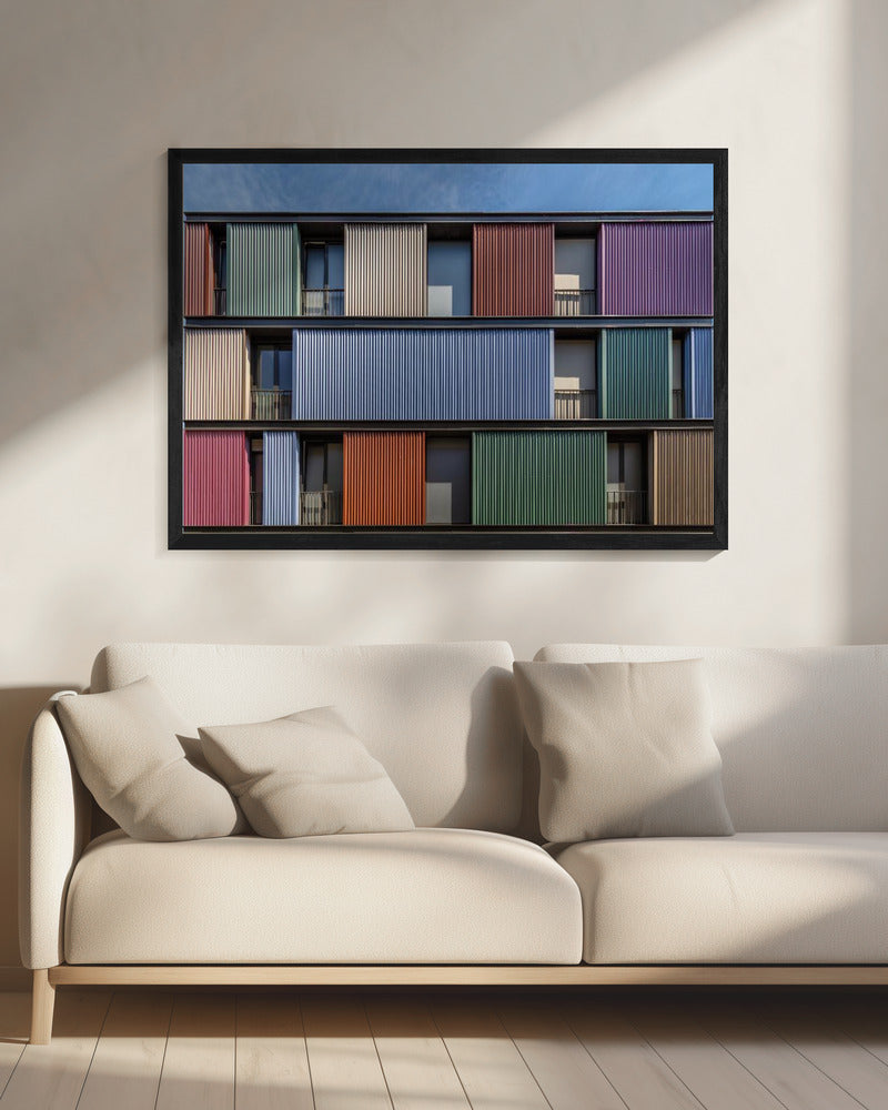 Kleurrijke muur | Canvas