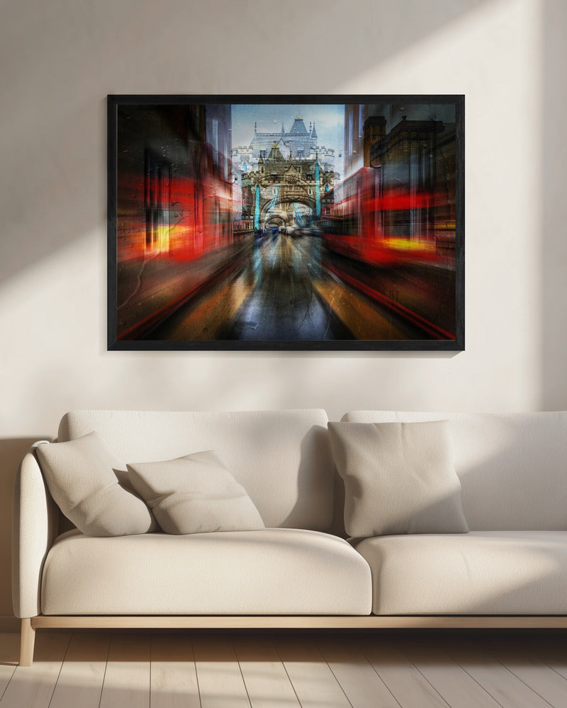 De rode bus | Canvas