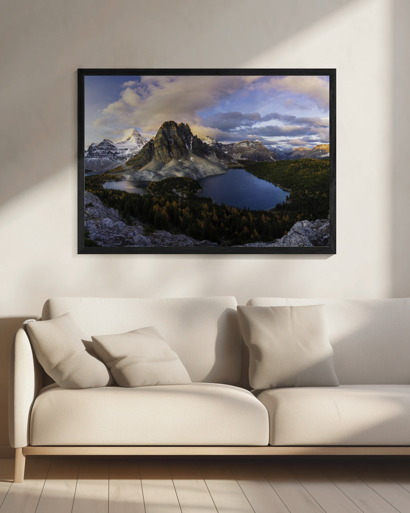 Zonsopgang op Mount Assiniboine | Canvas