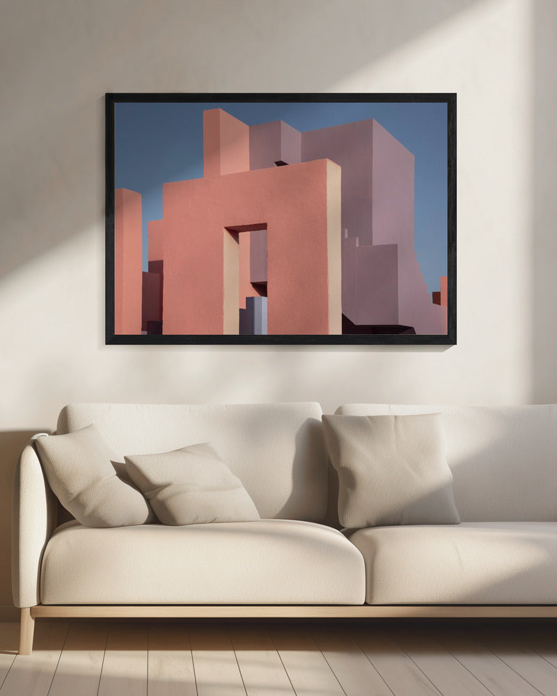 Muurschildering Rood #48 | Canvas