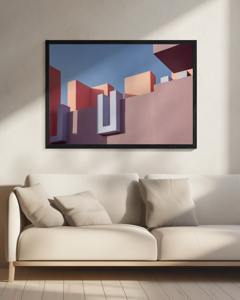 Muurschildering Rood #50 | Canvas