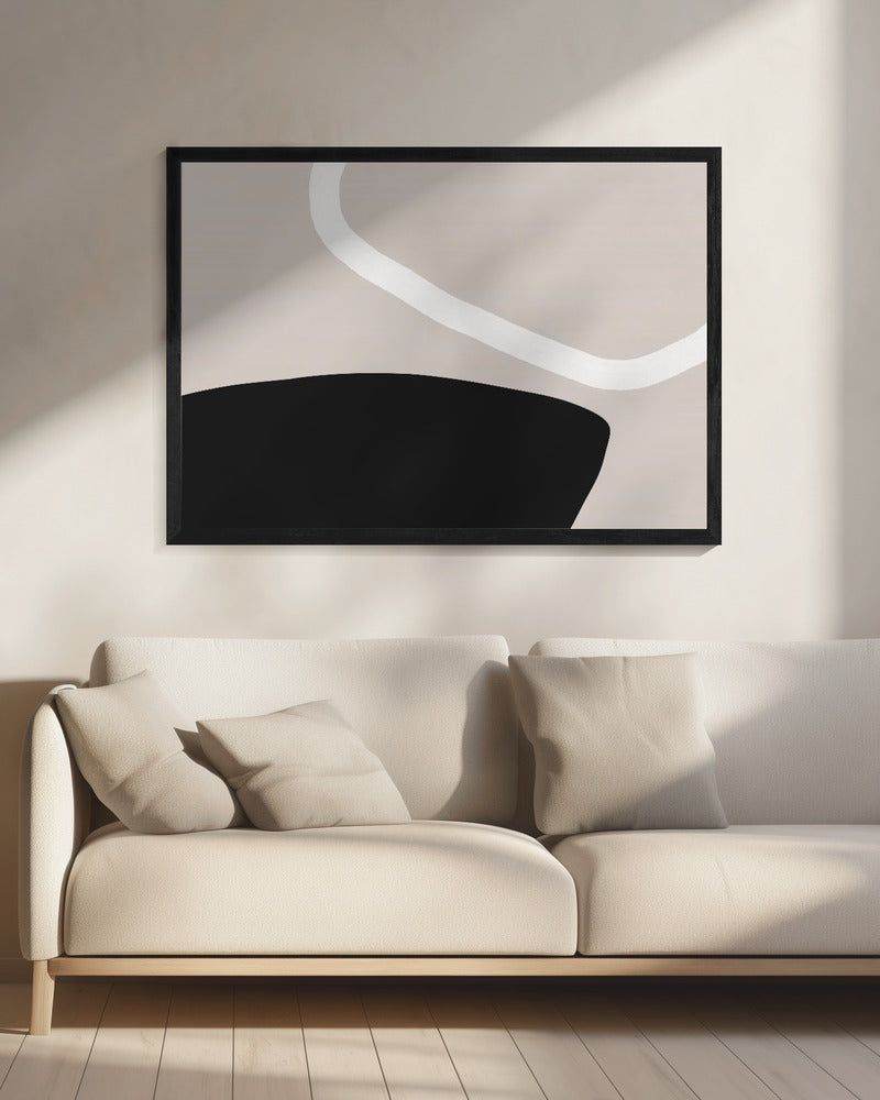 Zwart-witvormen | Canvas