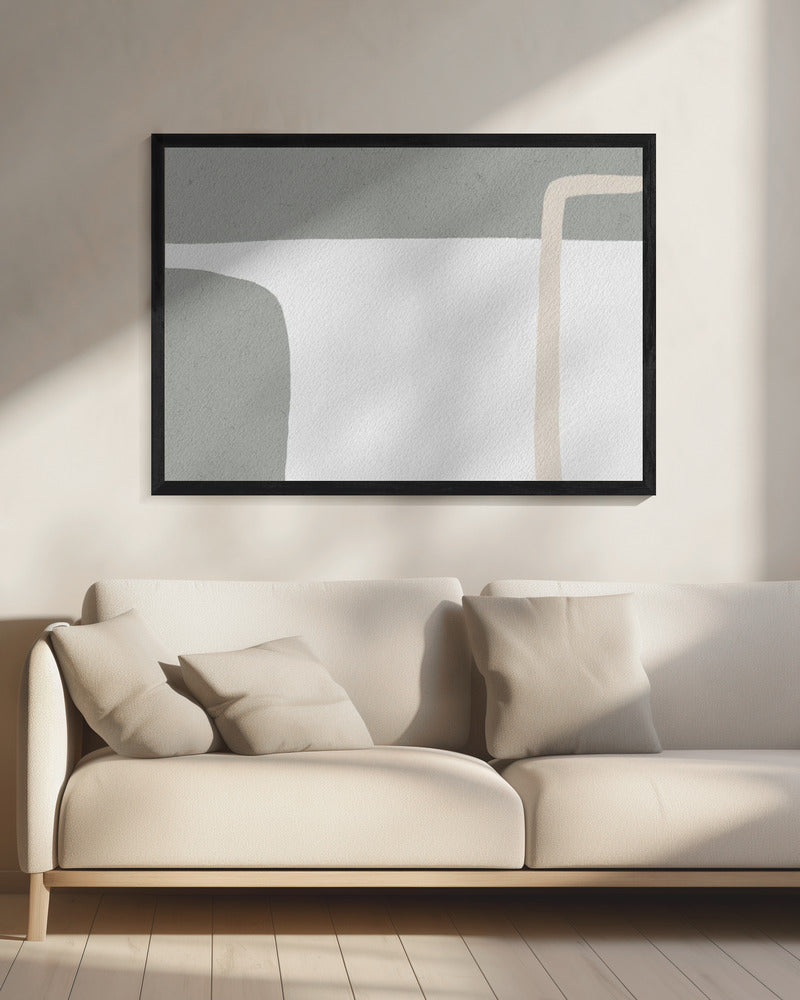 Gedempte geometrische vormen | Canvas