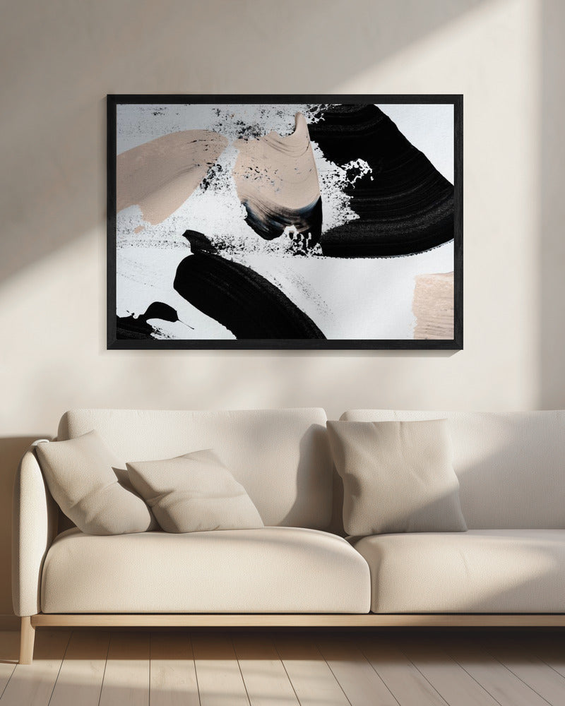 Zwart en naakt | Canvas