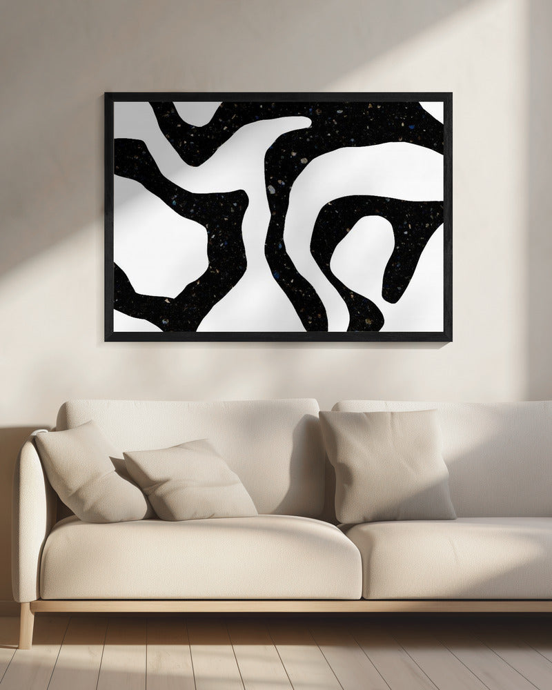 Zwarte Edelstenen | Canvas