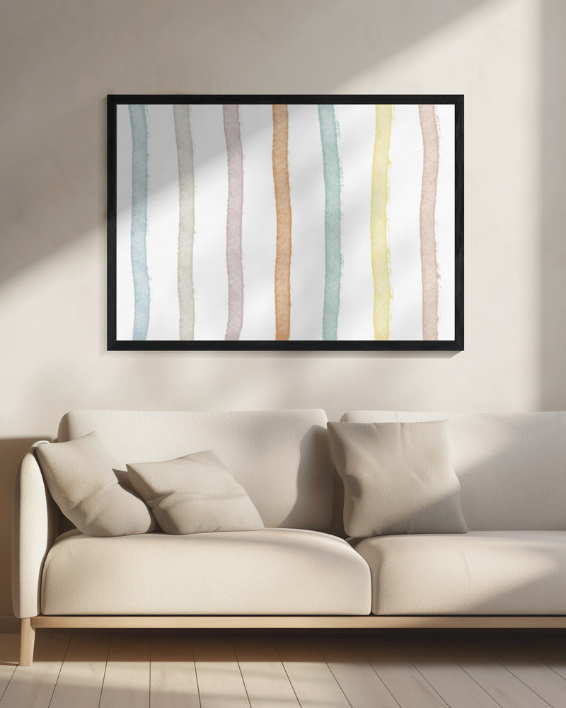 Kleurrijke lijnen | Canvas