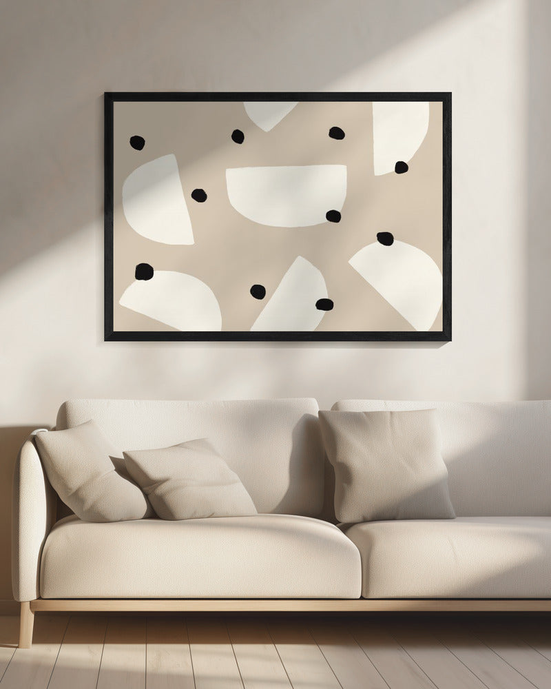 Eclipsen en stippen | Canvas