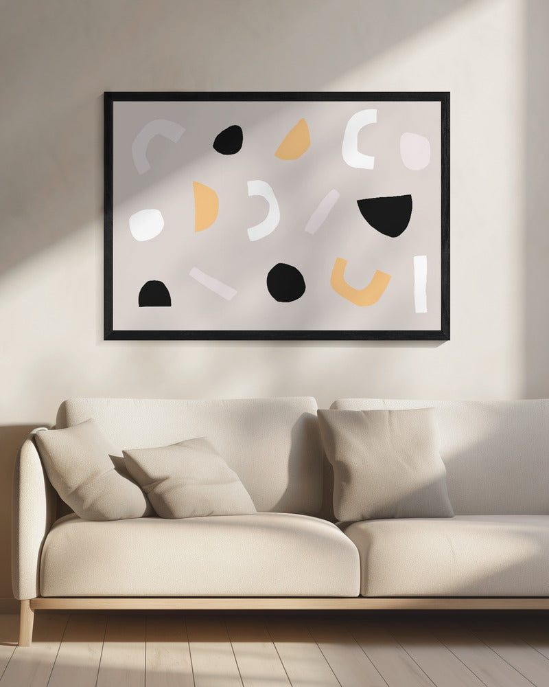 Geometrische vormen in neutrale tinten | Canvas