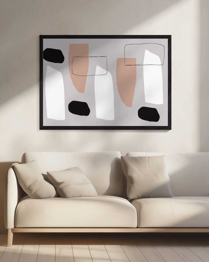Vormen en schaduwen | Canvas