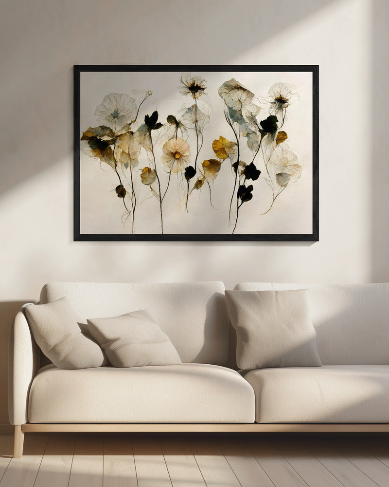 Prachtige gedroogde bloemen | Canvas