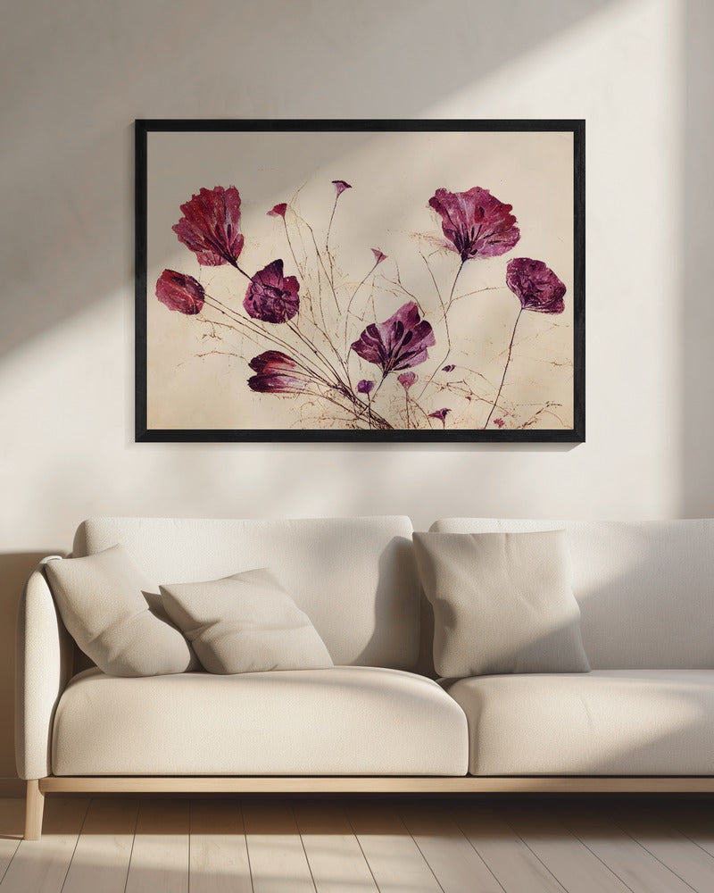 Crimson Bloom Dans | Canvas