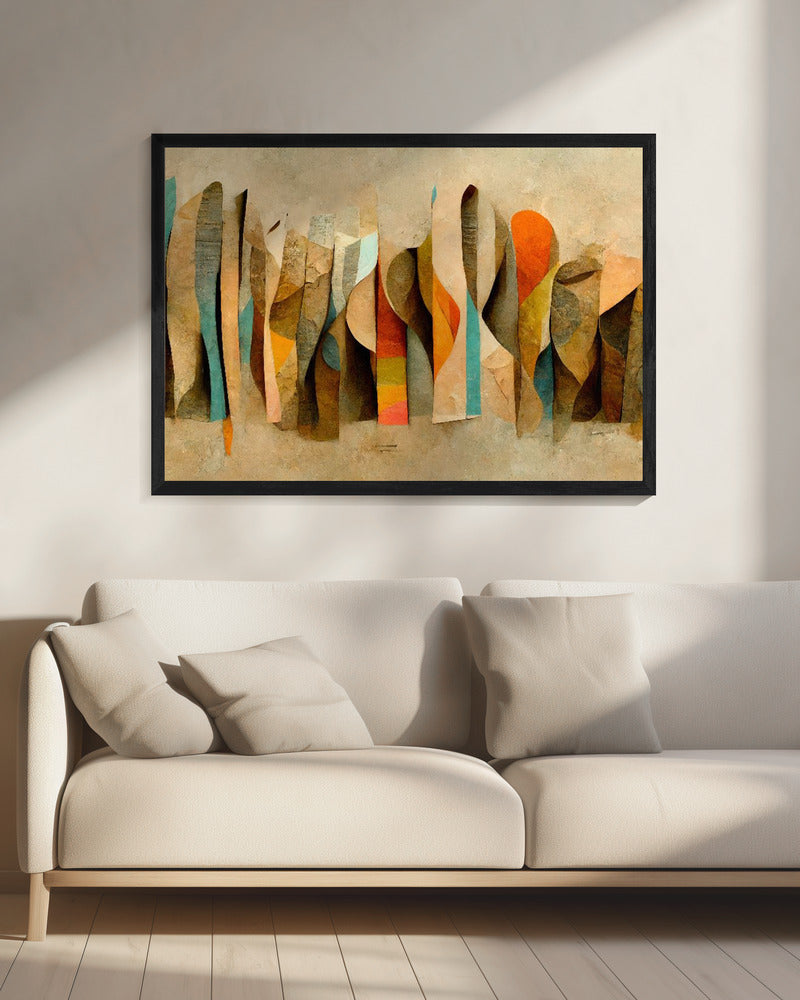 Gebogen caleidoscoop | Canvas