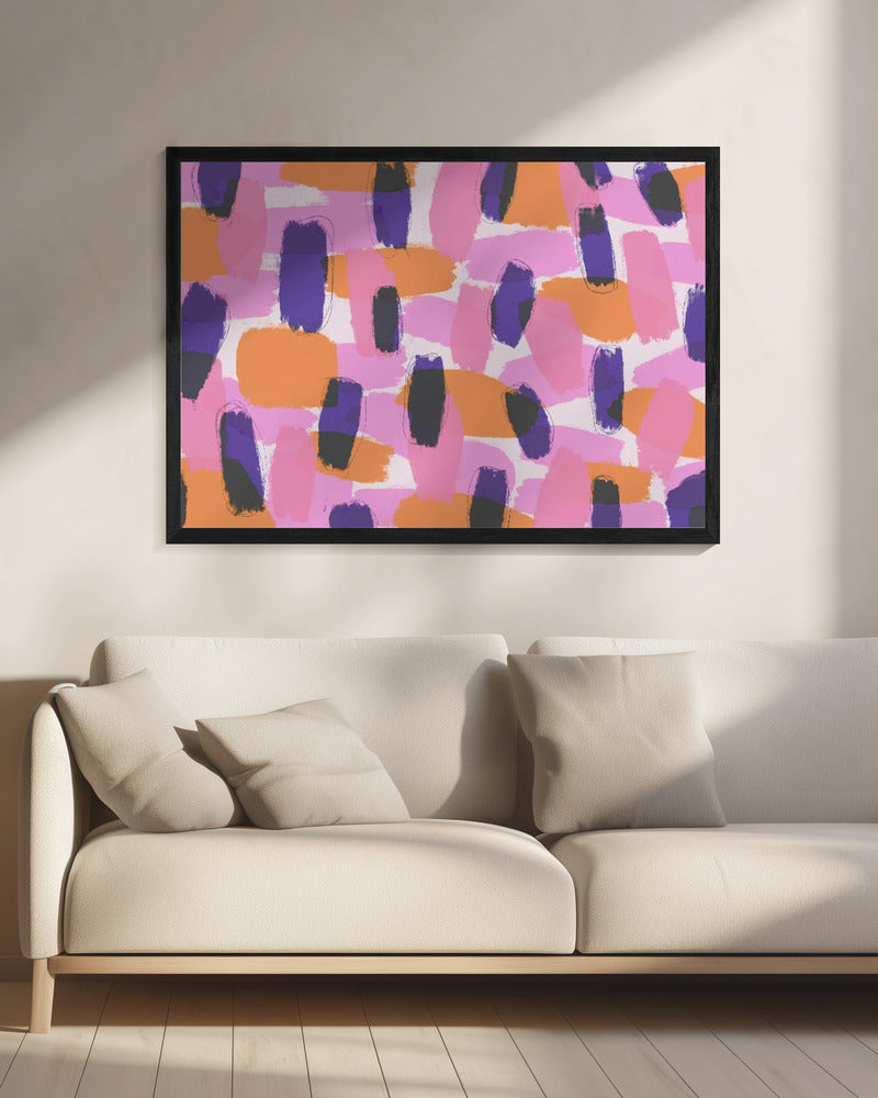 Vette kleurstreken | Canvas