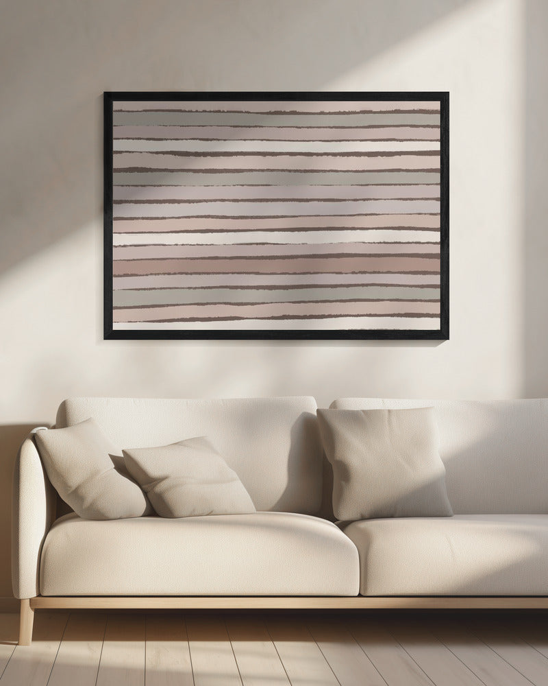 Aardse strepen | Canvas