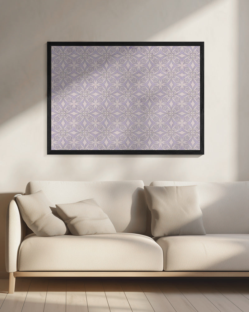 Lila Harmonie Patroon | Canvas