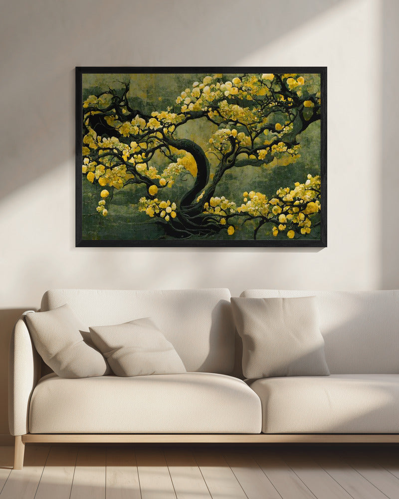 Gouden Bloesemboom | Canvas