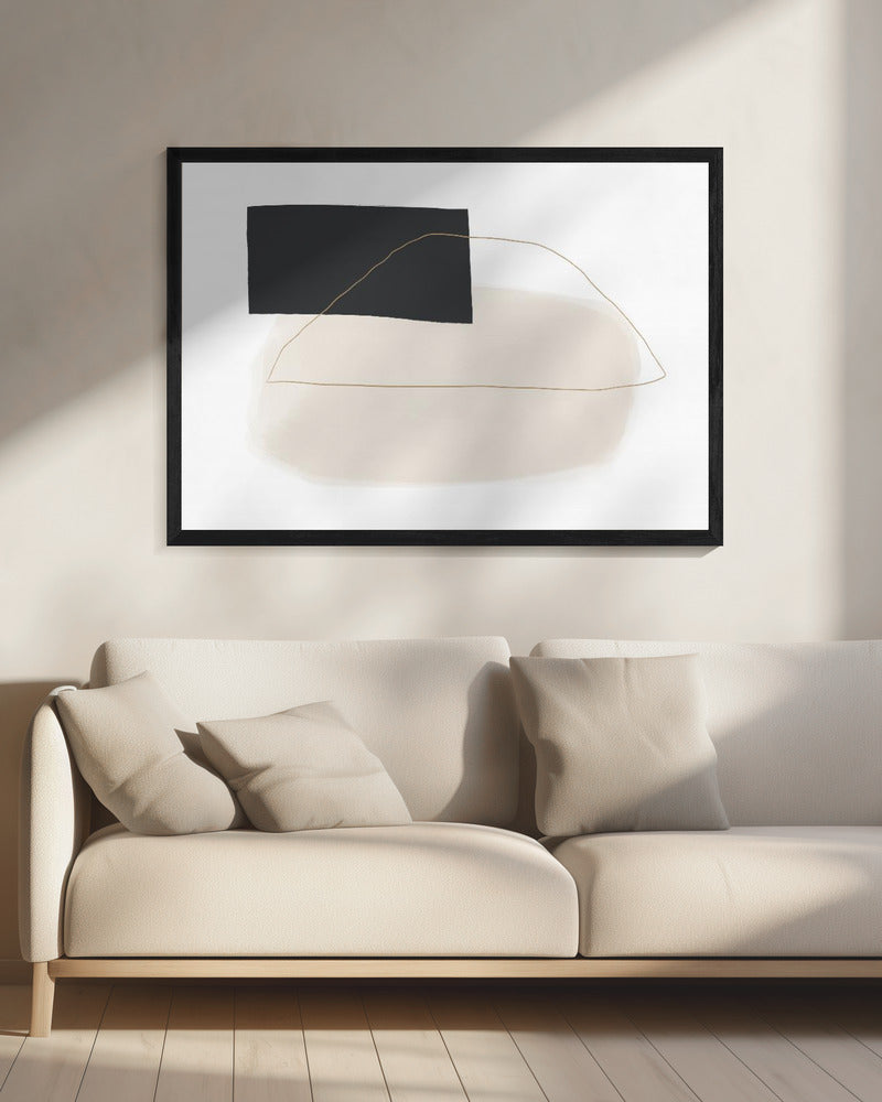 Geometrische vormen en gedempte tinten | Canvas
