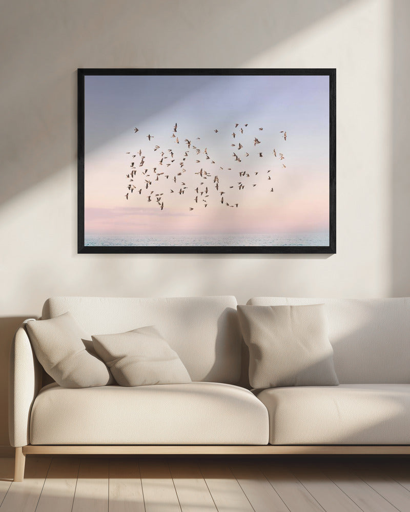 Zonsondergangvlucht | Canvas