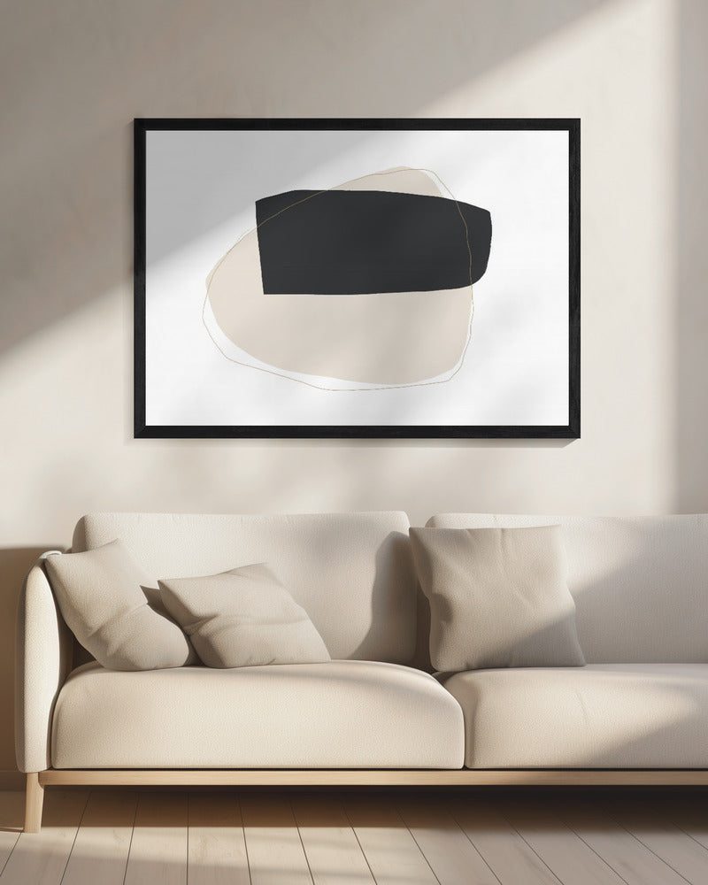 Geometrische vormen en neutraal | Canvas
