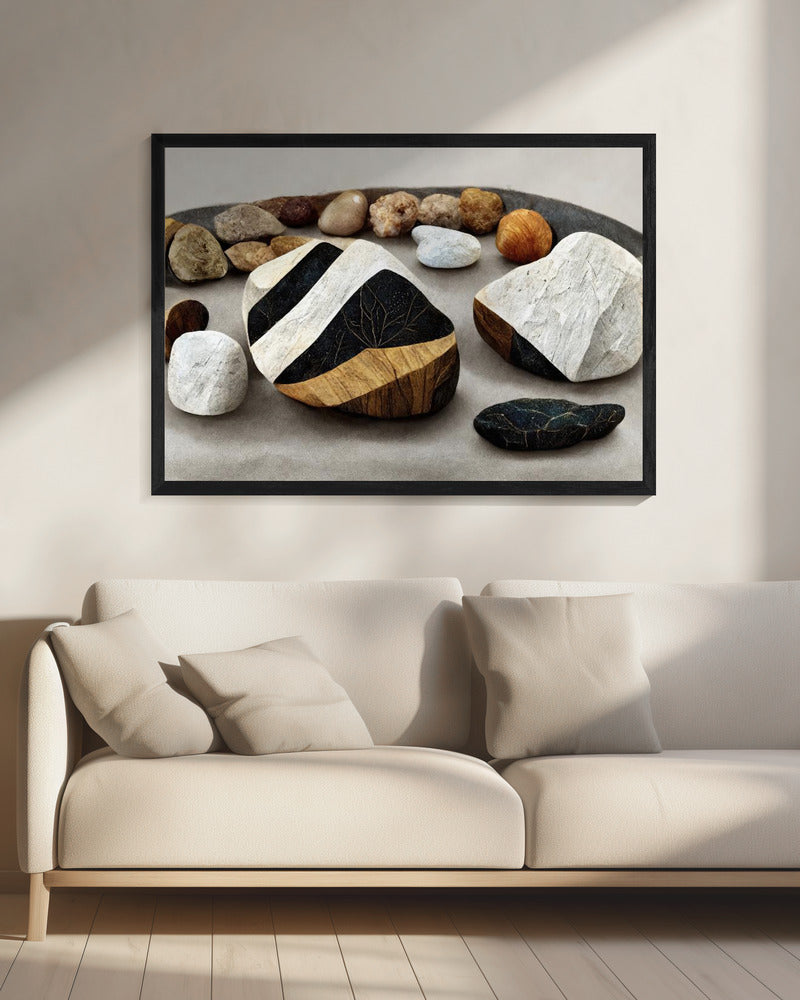 Gelaagd stenen landschap | Canvas