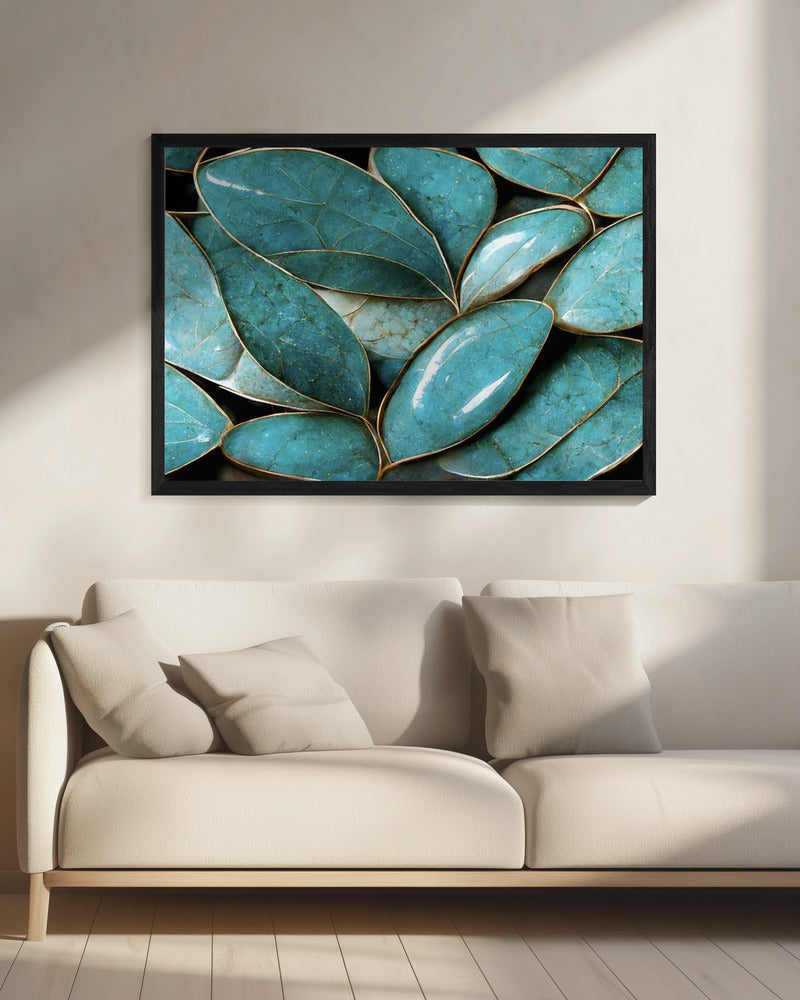 Glinsterende bladeren | Canvas