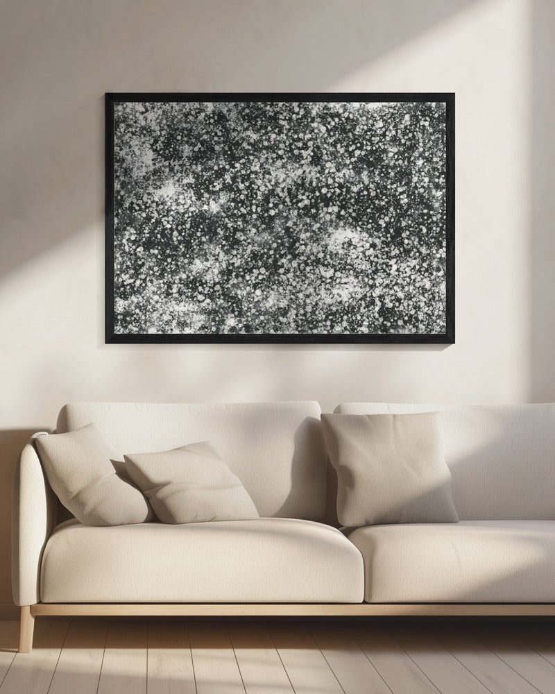Monochroom spetterpatroon | Canvas
